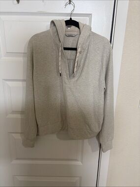Alpine Design Cream Pullover Hoodie with Hood